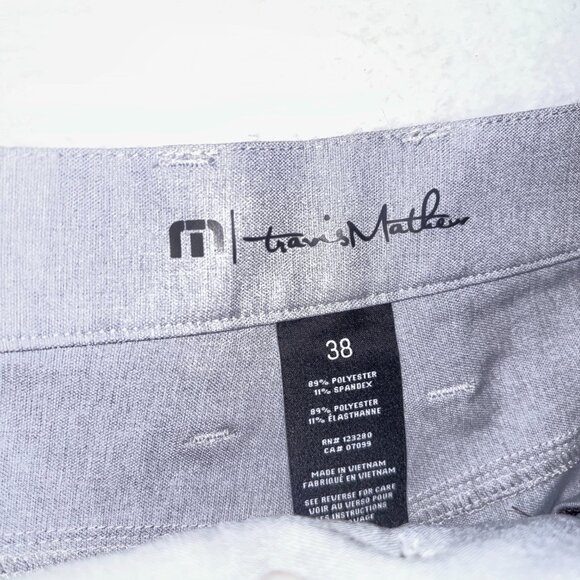 Travis Mathew Pants Mens 38x32 Light Grey Golf Prep Office Casual Slacks - Picture 3 of 7